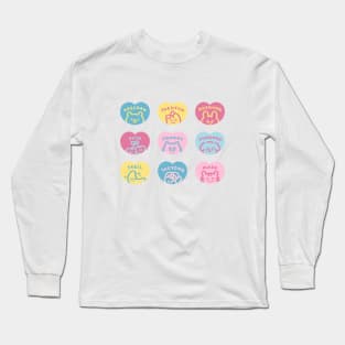 K-pop NCT 127 Emoji Heart Long Sleeve T-Shirt